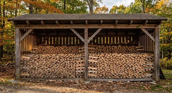 Укладка дров в Кирове, улица Южная, 34